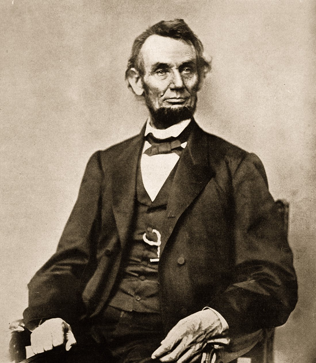 صورة لإبراهام لنكولن ، 1861-1865 (صورة بني داكن) بواسطة ماثيو ب برادي