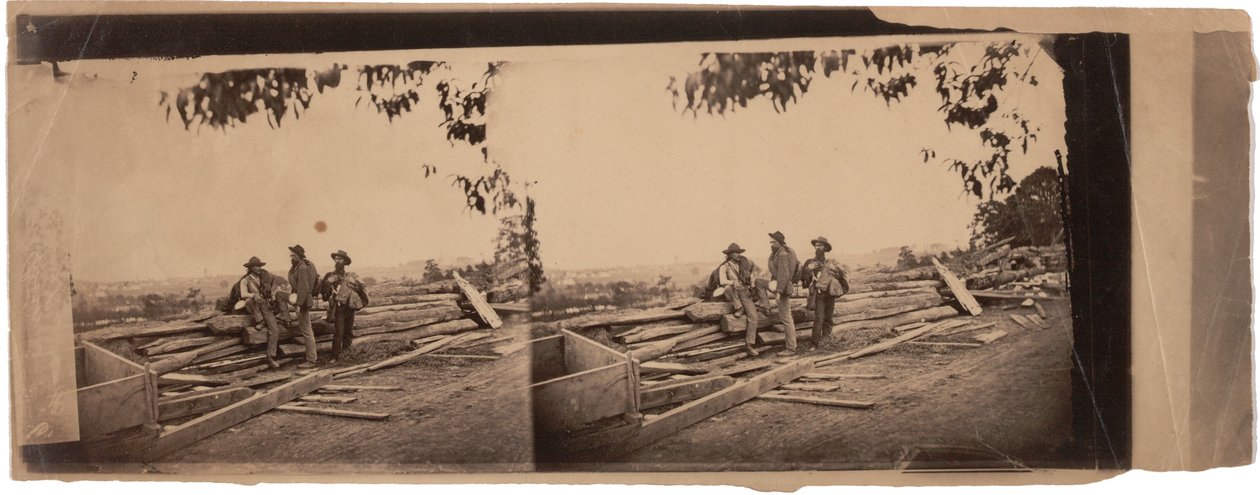 3 Reb Pris [oners] خلف أعمال B [reast] ، 1863 (صورة بني داكن) بواسطة ماثيو ب برادي