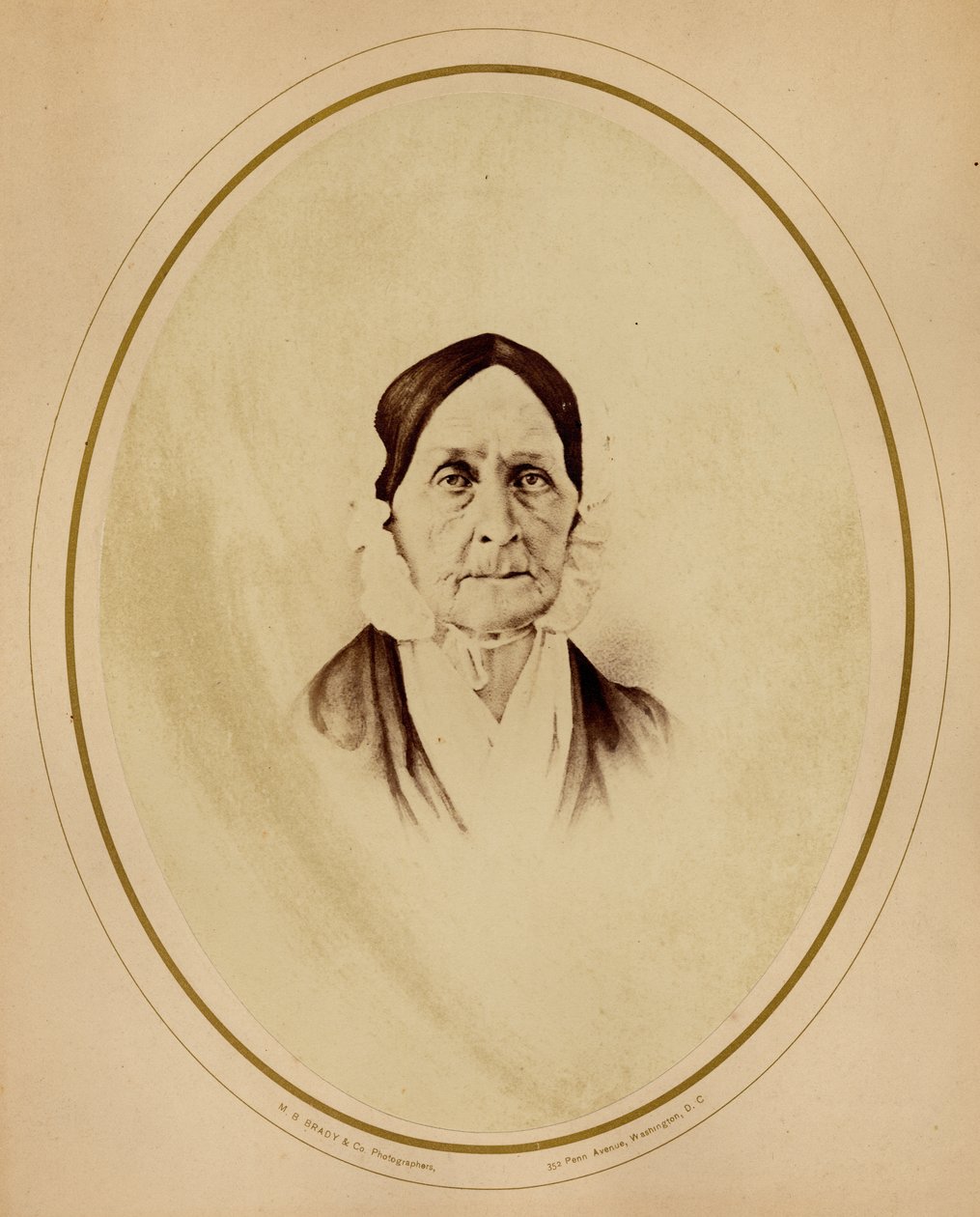 باربرا فريتشي (1766-1862) ، نقابية خلال الحرب الأهلية ، موضوع قصيدة لجون غرينليف ويتير (طباعة زلال) بواسطة ماثيو ب برادي