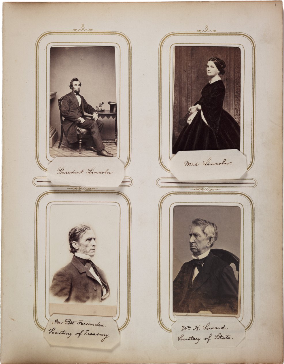 ألبوم 200 كارتس دي فيزيت ، معظمها برادي ، ج .1865 (صورة بني داكن) بواسطة ماثيو ب برادي