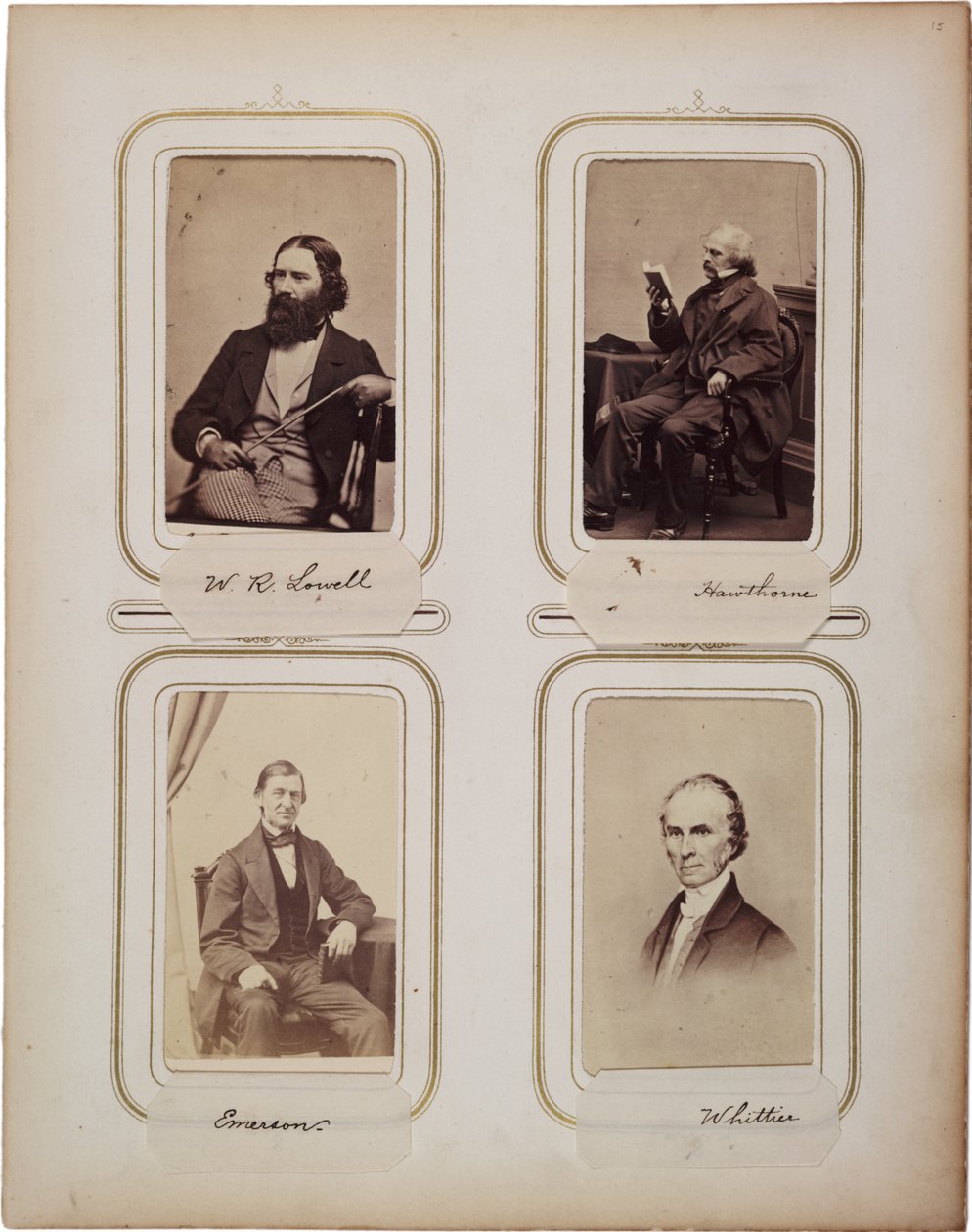 ألبوم 200 كارتس دي فيزيت ، معظمها برادي ، ج .1865 (صورة بني داكن) بواسطة ماثيو ب برادي