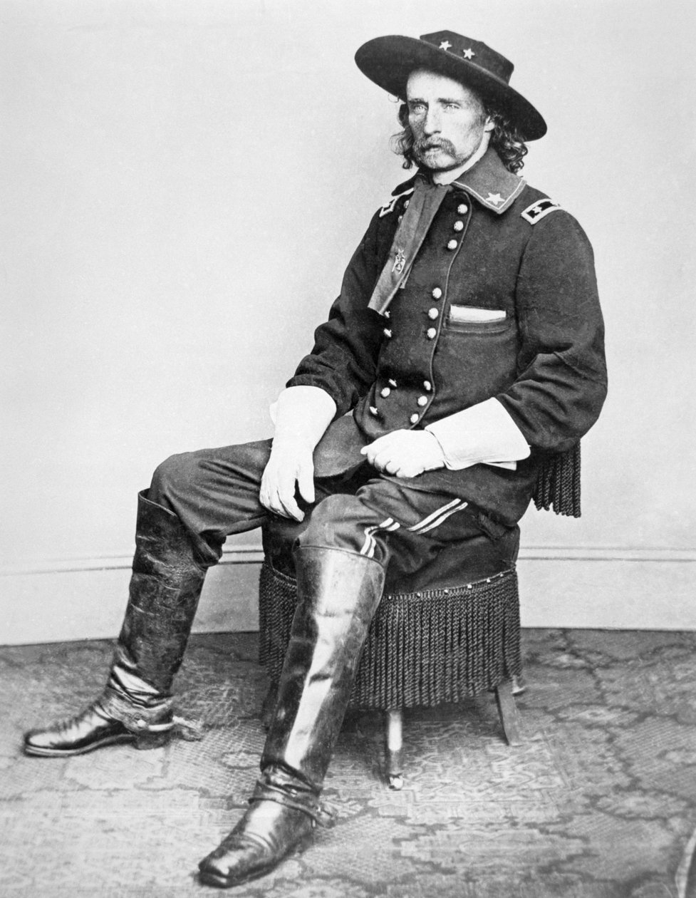 General George A. Custer (b/w photo) بواسطة ماثيو برادي