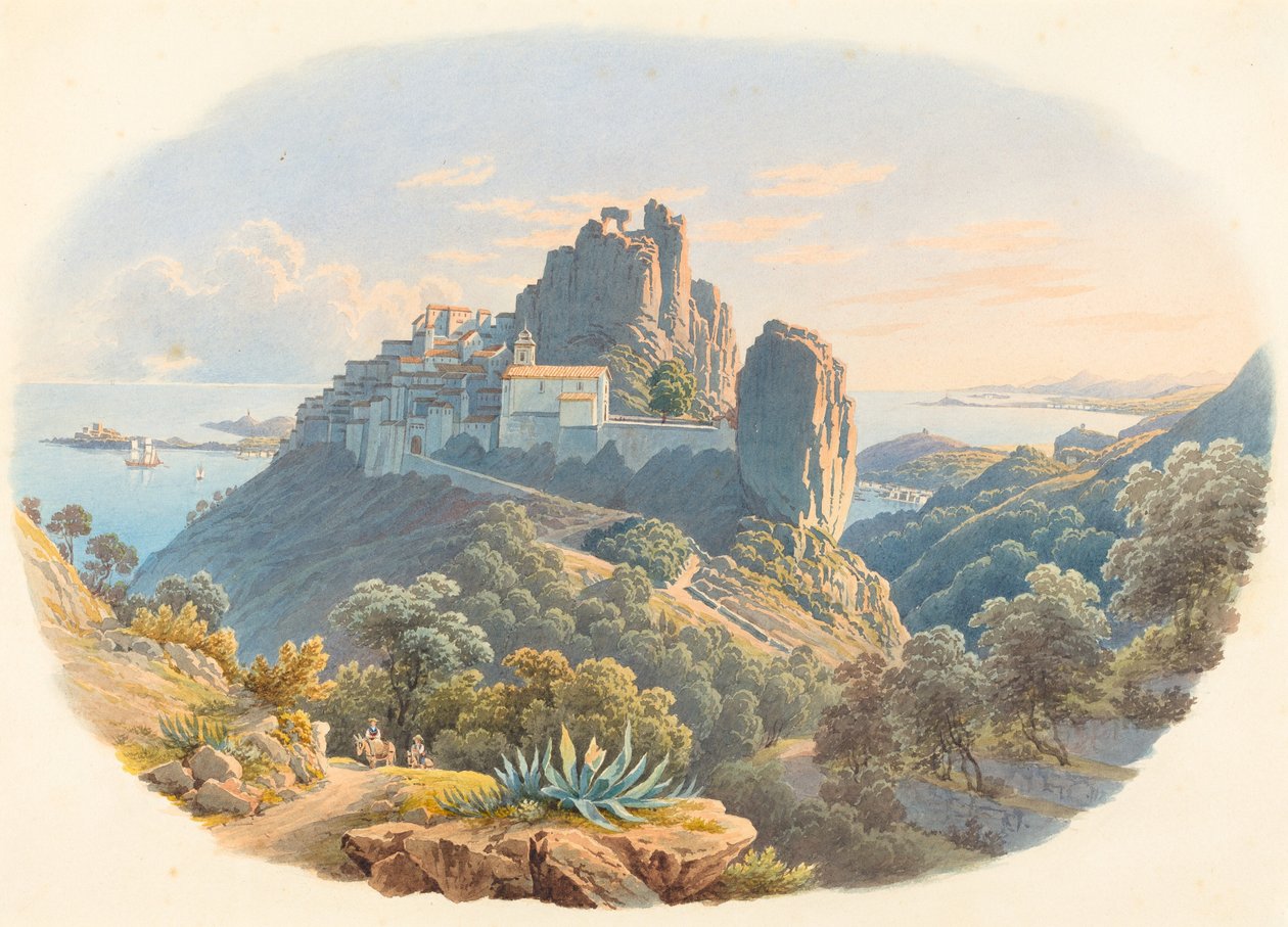 The Château d'Eze بالقرب من نيس بواسطة ماتياس غابرييل لوري