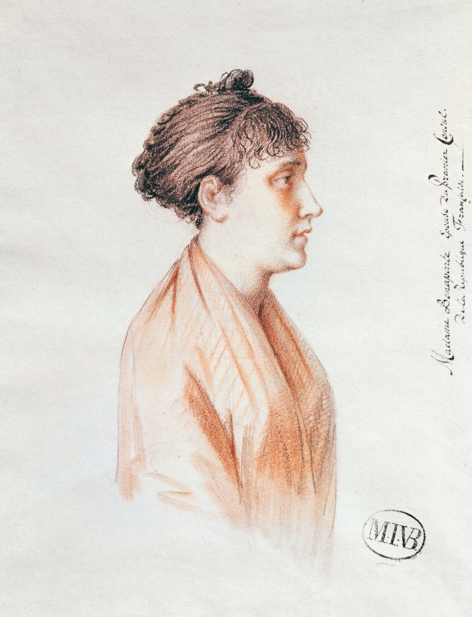 مدام بونابرت (1763-1814) ، دراسة عن "دخول بونابرت ، القنصل الأول ، إلى أنتويرب في 18 يوليو 1803" (فرساي) 1803-07 (طباشير أحمر على ورق) بواسطة Mathieu Ignace van Bree