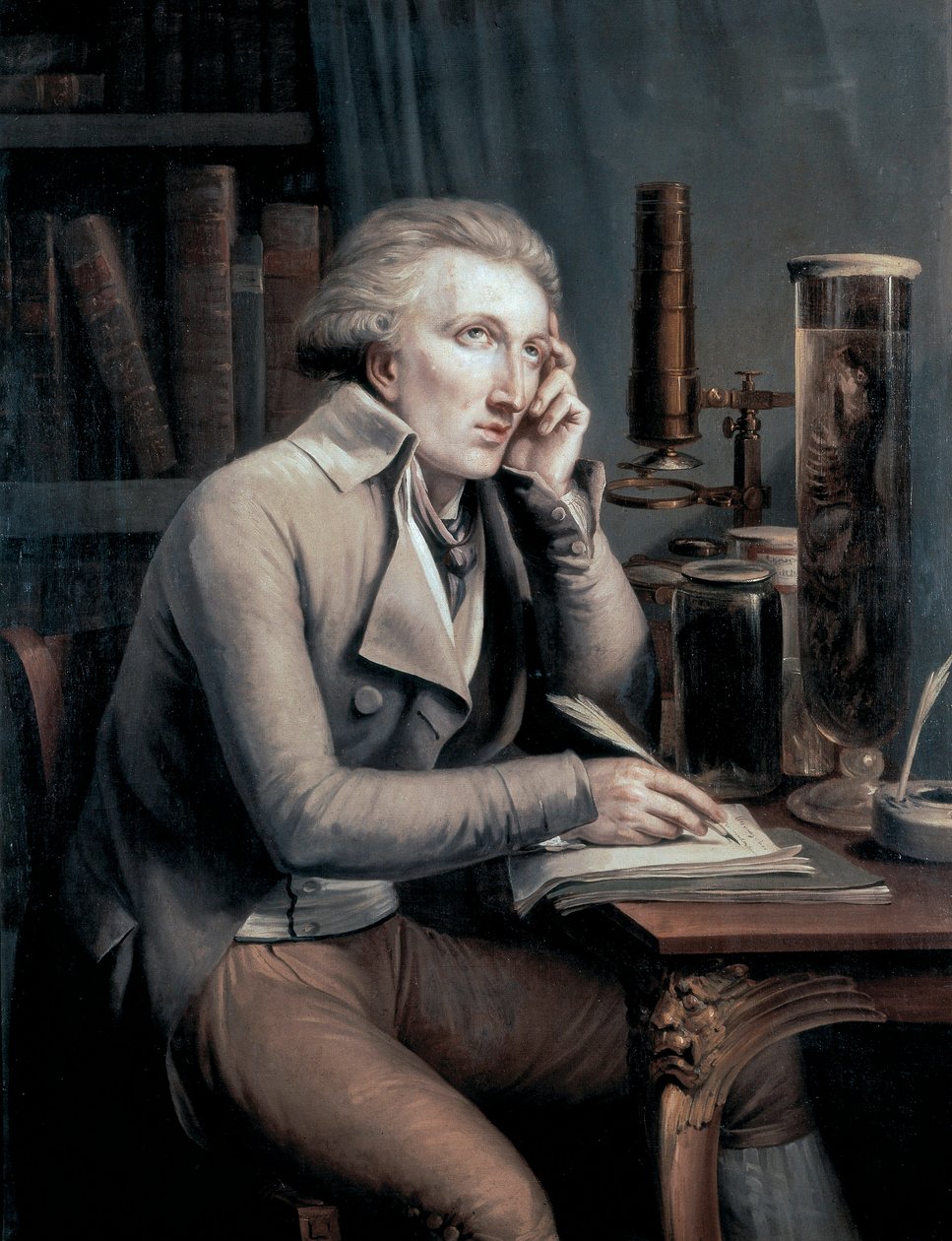 Portrait of Georges Leopold Cuvier بواسطة Mathieu Ignace van Bree