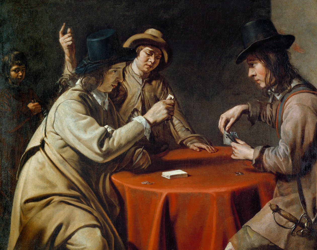 لم شمل ليه الغشاشون الرسم بواسطة ماتيو لينين (لينين) (1607-1677) القرن السابع عشر بواسطة ماتيو لو نين