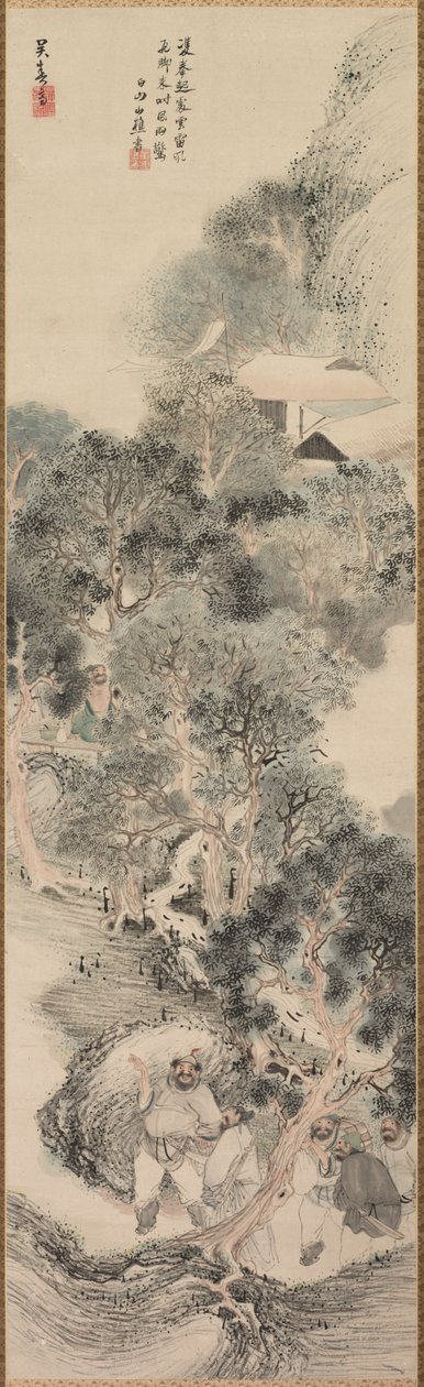 قطاع الطرق الهامش المائي ، أواخر 1700s وأوائل 1800s. بواسطة ماتسومورا جوشون