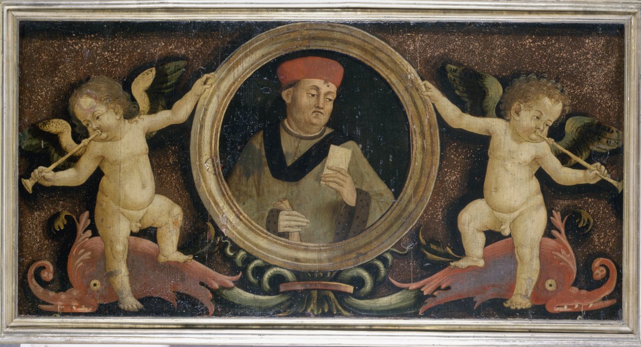 صورة الذكور مع بوتي ، c.1510-15 (درجة الحرارة على الصنوبر) بواسطة Matteo di Giuliano di Lorenzo Balducci