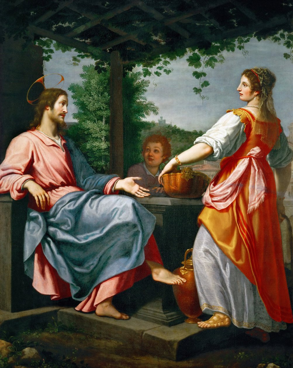 Jesus et la Samaritaine - الباروك: المسيح والمرأة السامرية par Rosselli ، Matteo (1578-1650) ، c. 1620. زيت على قماش ، 241x194. متحف تاريخ الفن ، فيين بواسطة ماتيو روسيلي