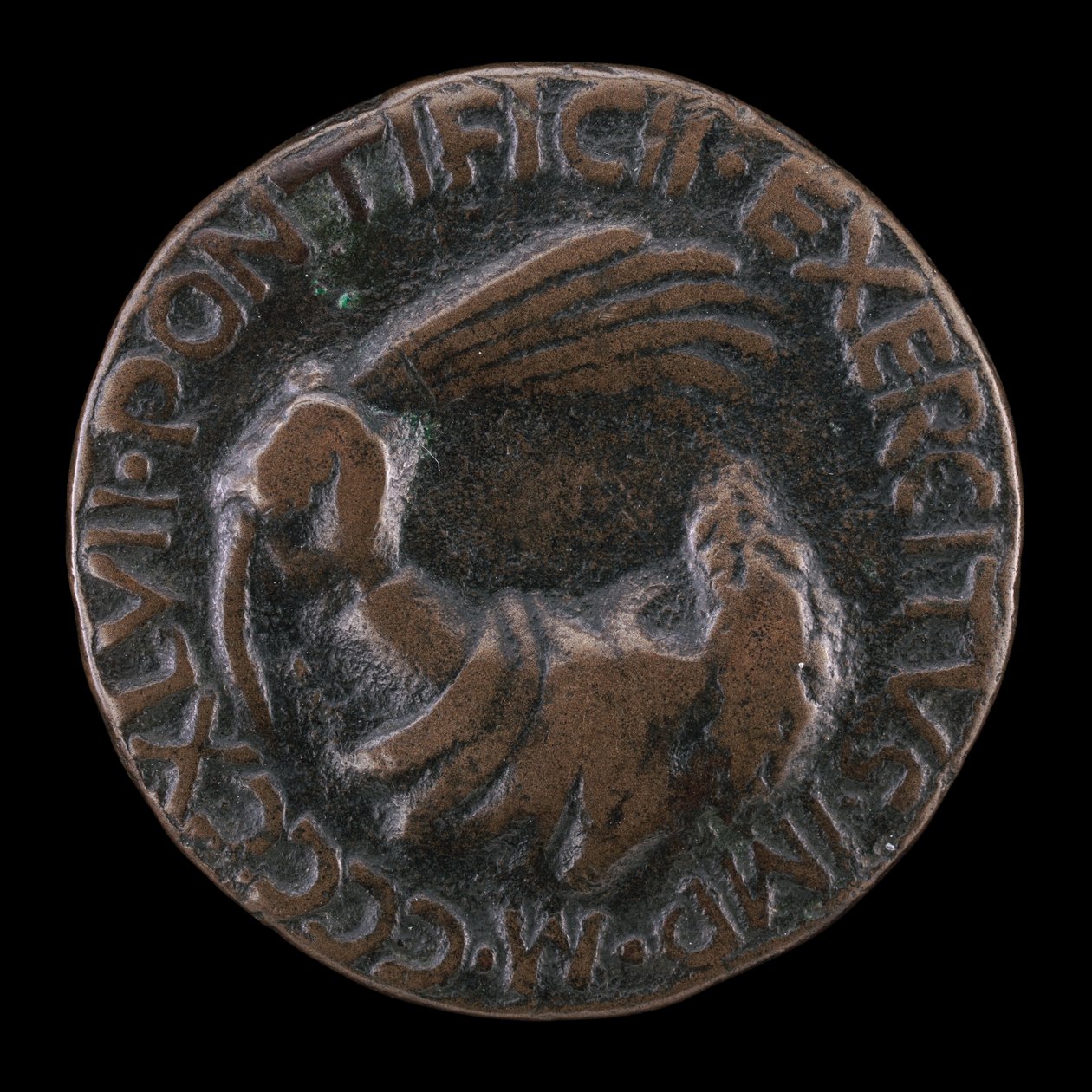 شعار السلطة [عكس] ، 1447. بواسطة Matteo di Andrea de Pasti