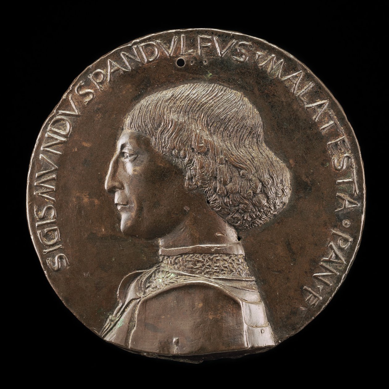 سيجيسموندو باندولفو مالاتيستا ، 1417-1468 ، رب ريميني وفانو [الوجه] ، 1446. بواسطة Matteo di Andrea de Pasti