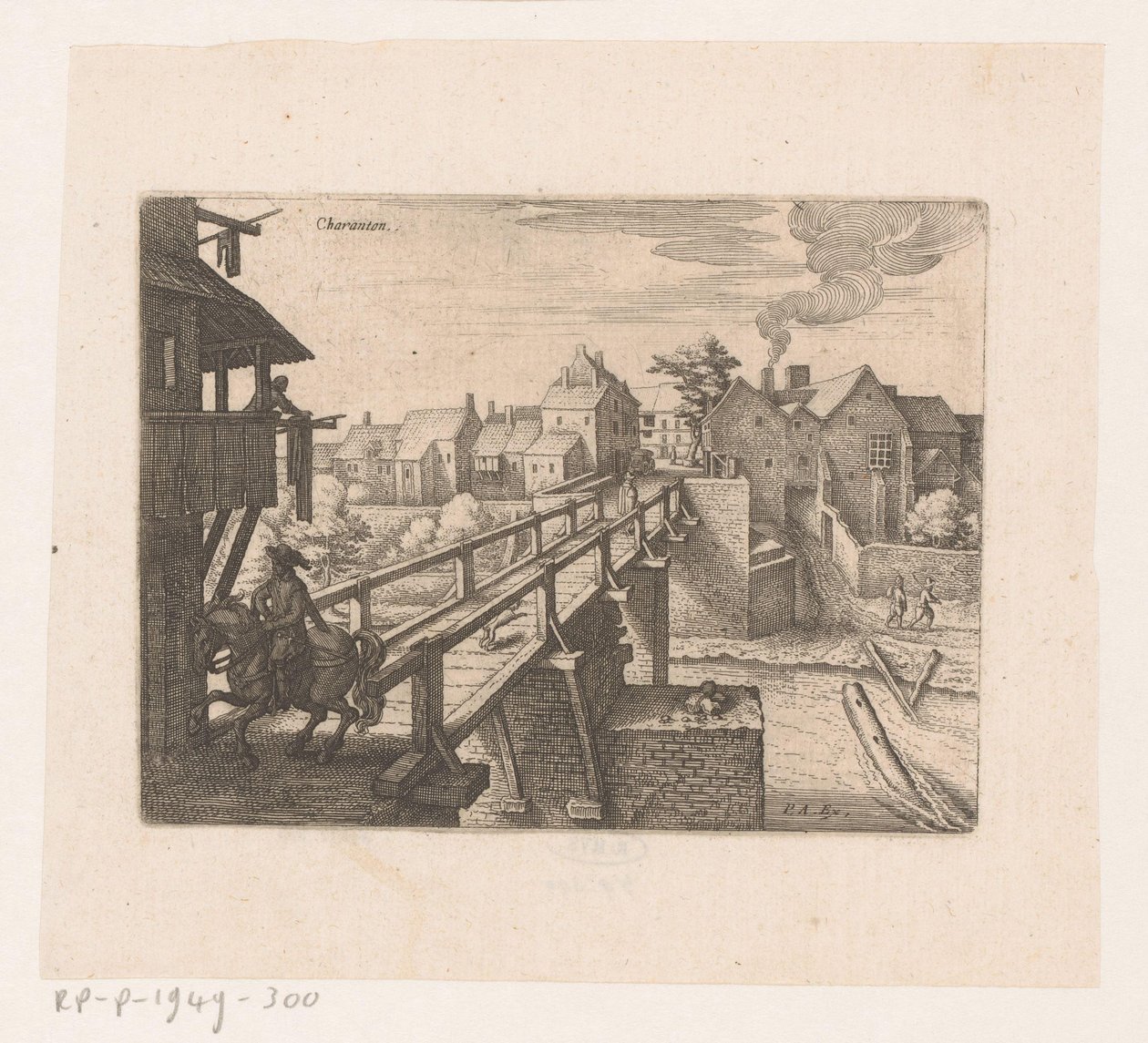 منظر لـ Charenton-le-Pont Charanton (العنوان على الكائن) سبع مناظر طبيعية ومناظر مدن فرنسية (عنوان السلسلة) بواسطة ماثيو مريان (أنا)
