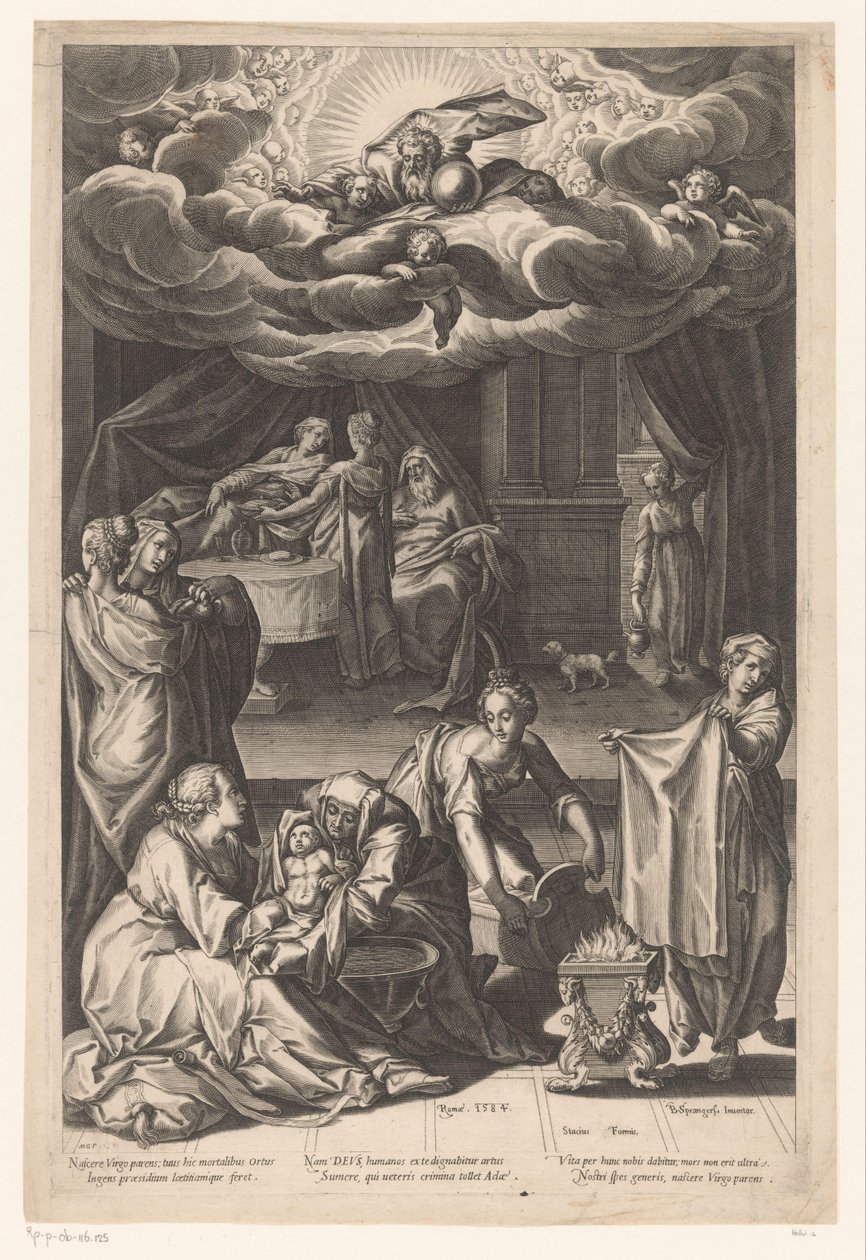 ولادة العذراء بواسطة Matthaus Greuter