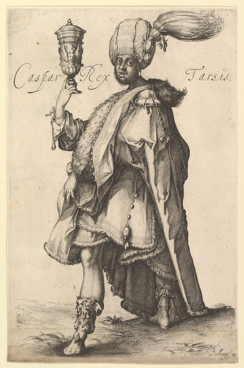 Caspar ، بعد سلسلة Three Magi لجاك بيلانج ، كاليفورنيا. 1615. بواسطة ماتيوس ميريان