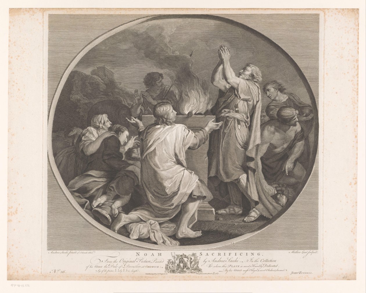 ذبيحة نوح نوح التضحية (العنوان على وجوه) اللوحات الرئيسية في إنجلترا (عنوان السلسلة) اللوحات الأكثر عاصمة في إنجلترا (عنوان السلسلة) بواسطة ماثيو ليارت