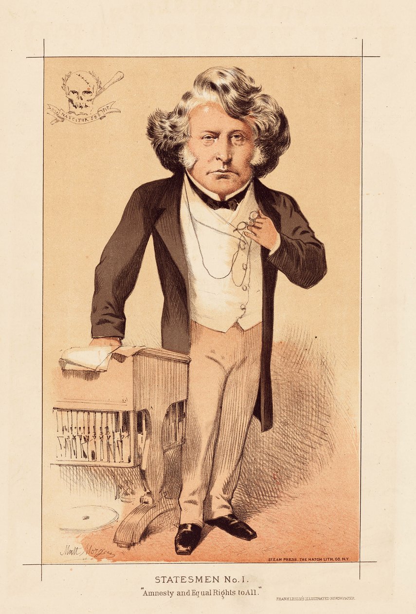 رجل الدولة رقم 1 ، العفو والمساواة في الحقوق للجميع ، حانة. 1871 (لون ليثو) بواسطة ماثيو 
