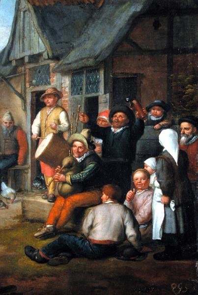 تفاصيل من رقص الفلاحين ، 1678 (انظر أيضًا 150651) بواسطة ماتياس Scheits