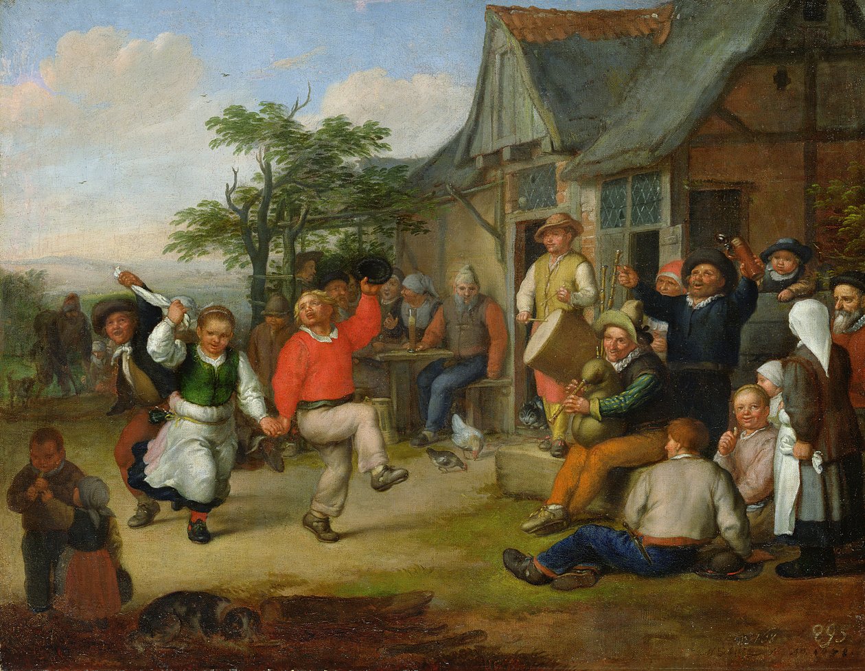 رقصة الفلاحين ، 1678 (انظر أيضًا 150652) بواسطة ماتياس Scheits