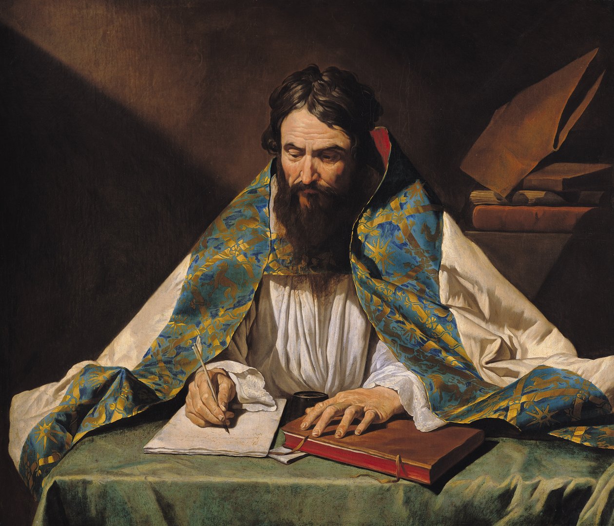 القديس أمبروز (339-97) ، 1633-39 بواسطة ماتياس ستومر