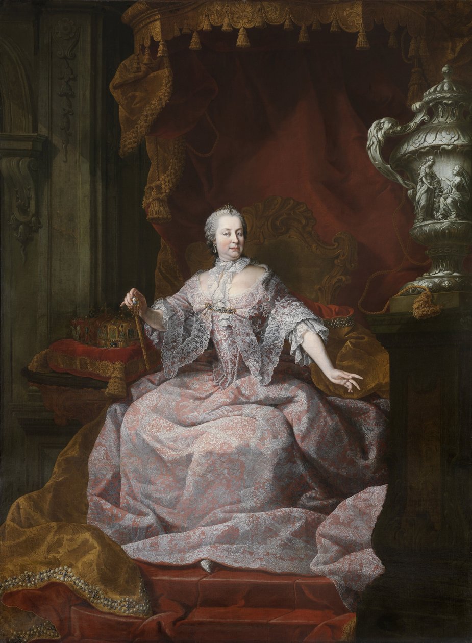 صورة الإمبراطورة ماريا تيريزيا من النمسا 1717-1780 ، 1750 بواسطة ماتياس دي فيش