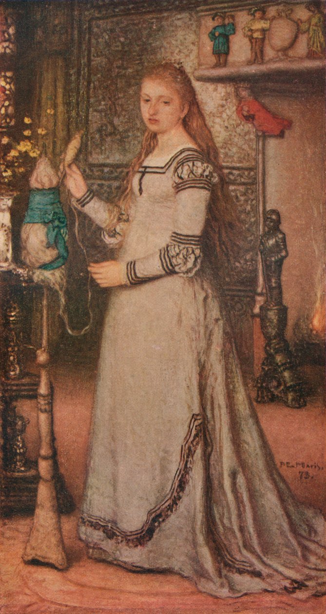 فتاة مع ديستاف ، c1873 بواسطة ماتيس ماريس