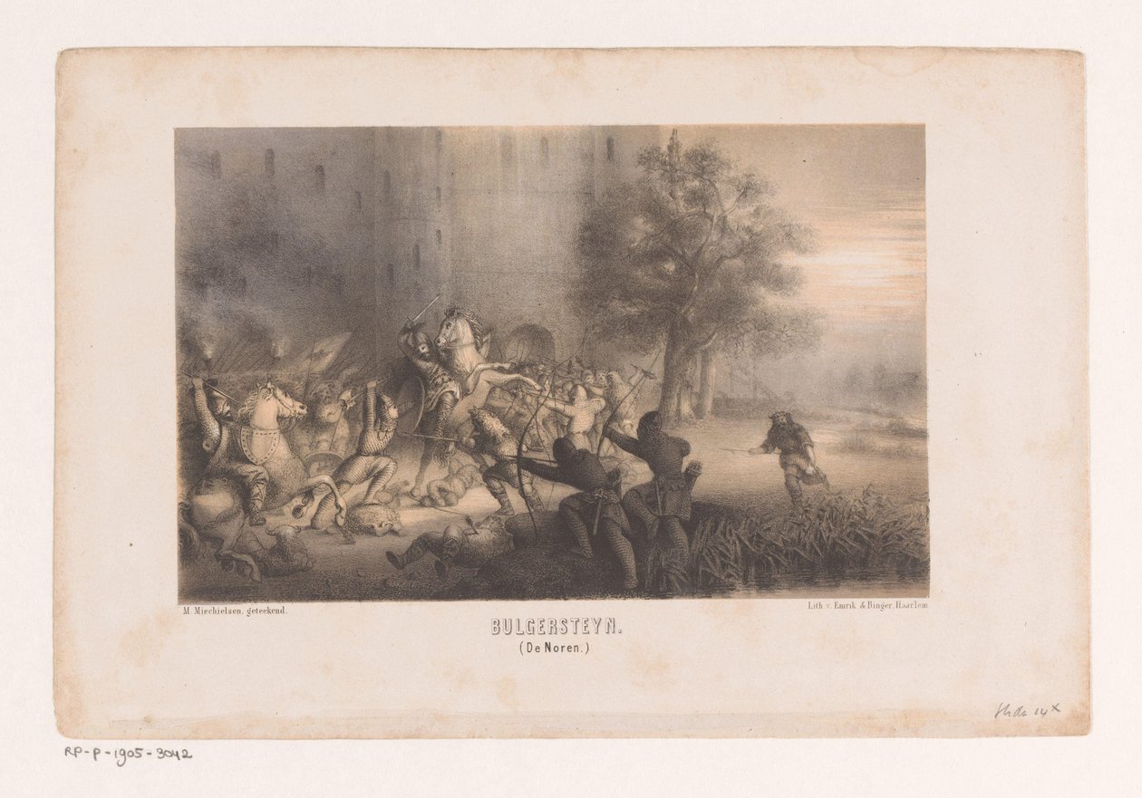 Bulgersteyn محاصر من قبل النورمانديين Bulgersteyn (النرويجيين) (العنوان على الكائن) بواسطة ماتيس ويليم جيراردوس ميشيلسن