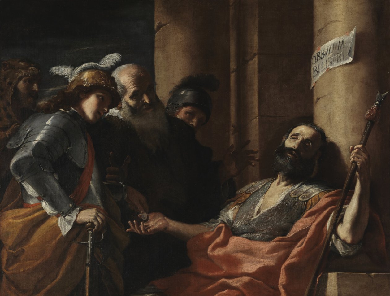 Belisarius تلقي الصدقات بواسطة ماتيا بريتي