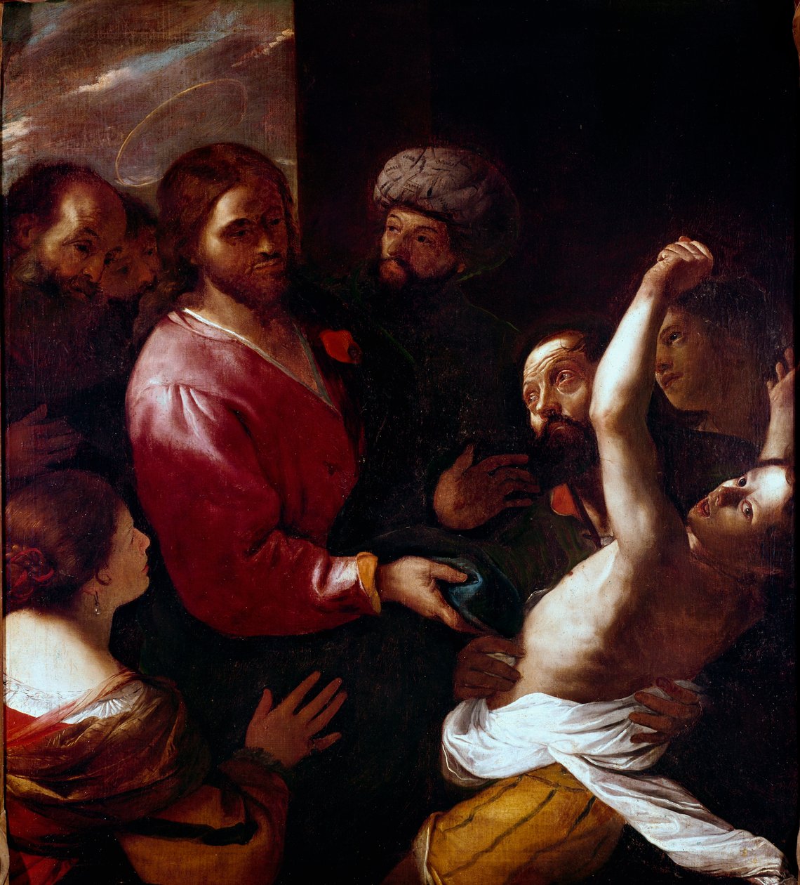 يسوع المسيح يحارب طرد الأرواح الشريرة. لوحة ماتيا بريتي ديت إيل كافاليير كالابريس (1613-1699) الشمس 135x118 سم فلورنسا ، معرض أوفيزي (مكاتب) بواسطة ماتيا بريتي