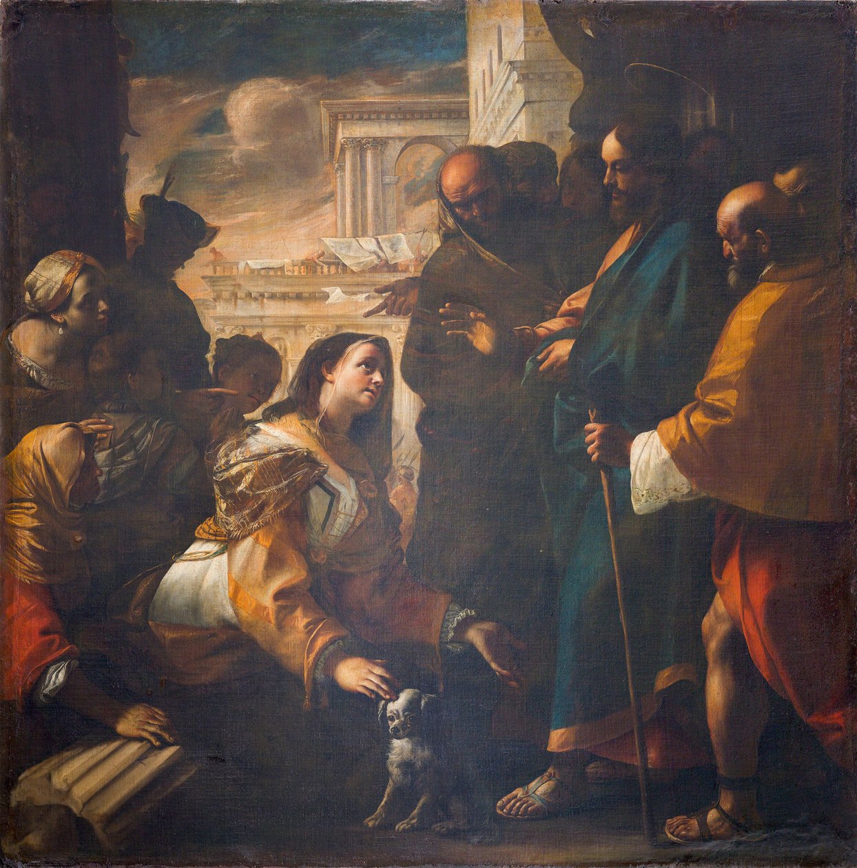 المسيح وامرأة من كنعان ، 1646-1647. بواسطة ماتيا بريتي