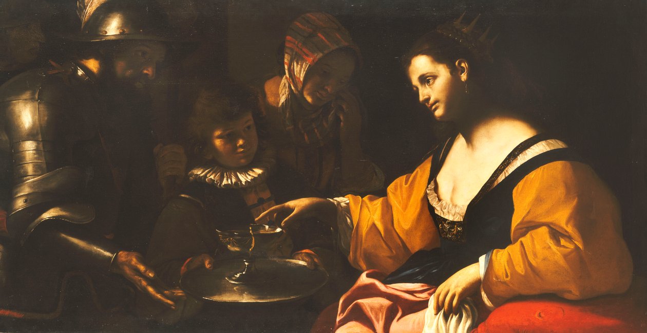 Sophonisba تلقي كأس السم ، c.1640 بواسطة ماتيا بريتي
