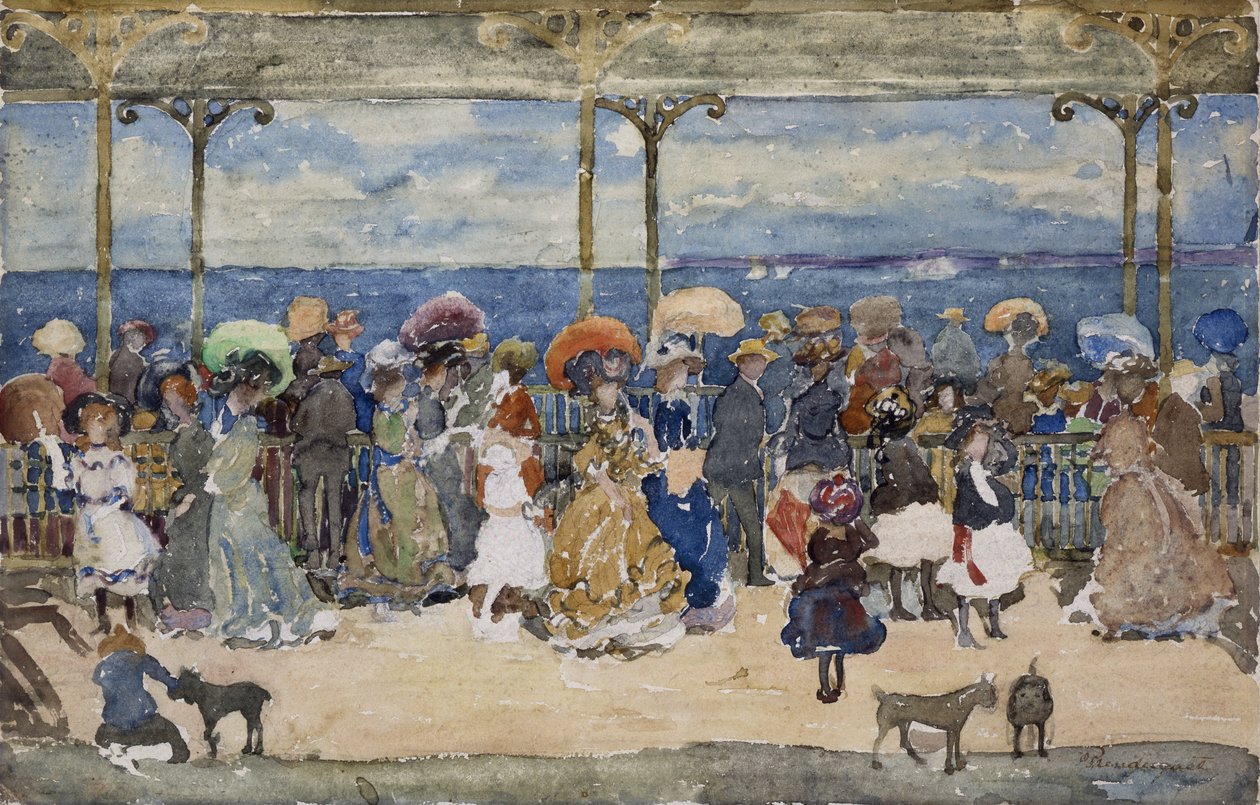 على الرصيف ، نانتاسكيت ، c.1900-05 بواسطة موريس برازيل برندرغاست