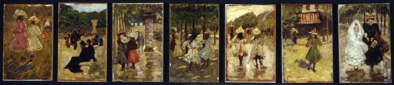 اسكتشات في باريس ، c.1892-94 بواسطة موريس برازيل برندرغاست
