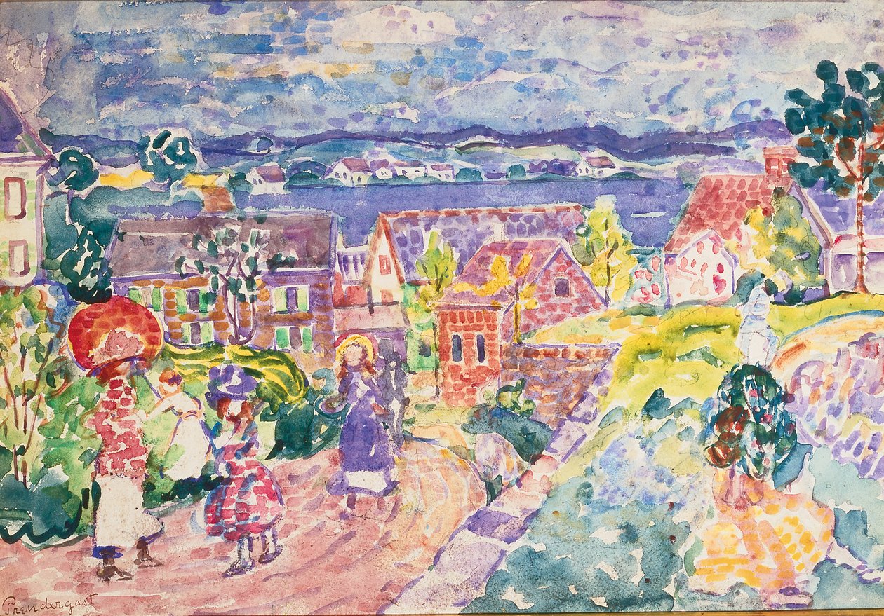 ساوث سايد هيلز ، c.1912-13 (مرحاض على ورق) بواسطة موريس برازيل برندرغاست