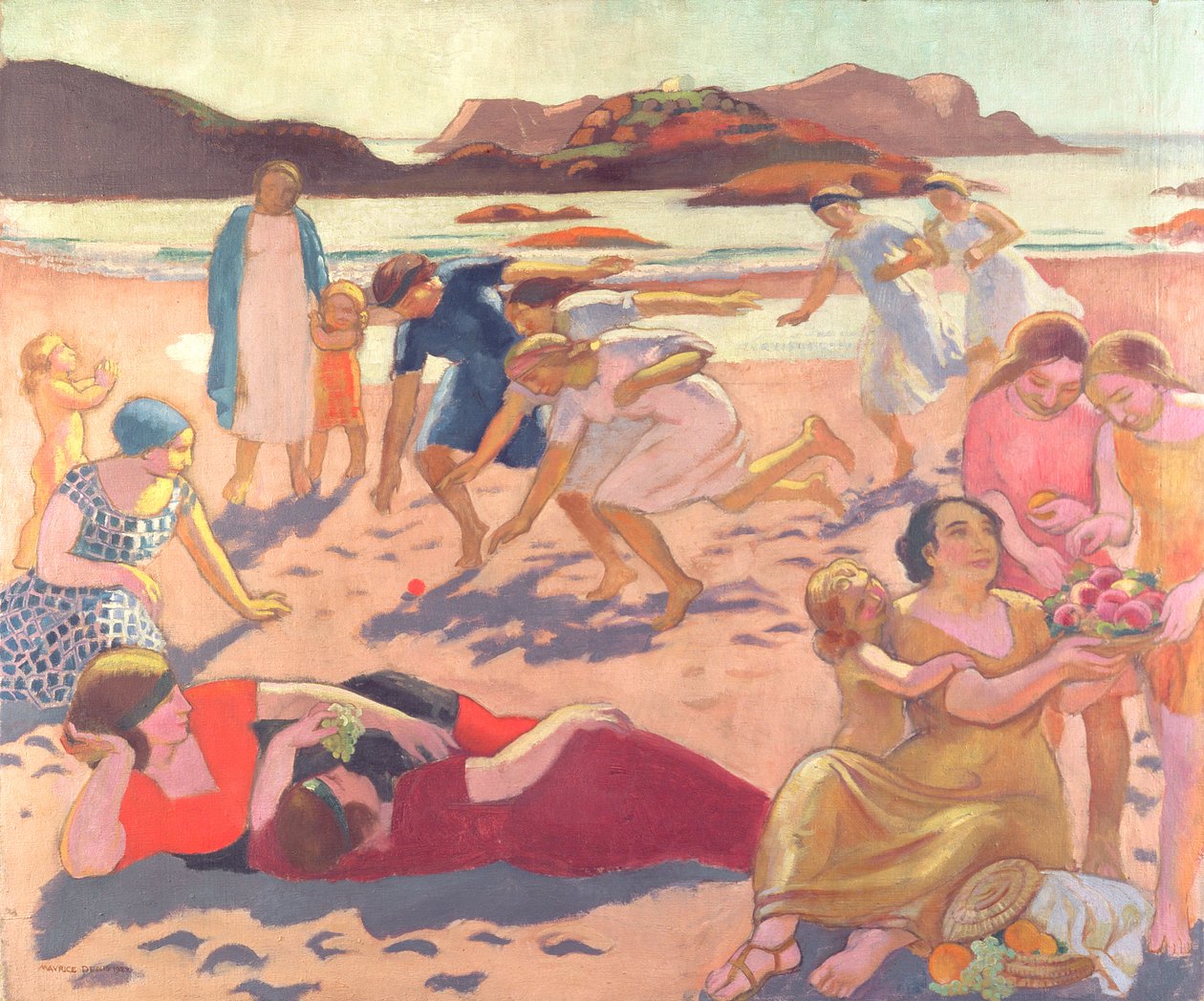 لعبة الكرة على الشاطئ ، 1922 بواسطة موريس دينيس
