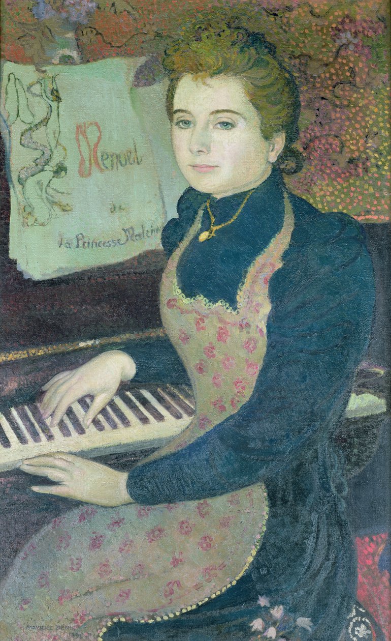 Marthe at the Piano or، Minuet of Princess Maleine، 1891 بواسطة موريس دينيس