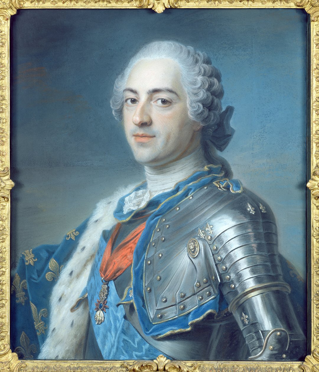صورة الملك لويس الخامس عشر (1710-74) 1748 (باستيل) بواسطة موريس كوينتين دي لا تور