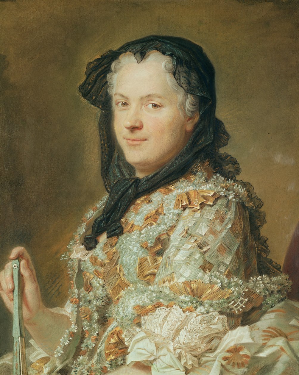 صورة لماريا ليسزكينسكا ، ملكة فرنسا ونافار ، 1744-48 (باستيل) بواسطة موريس كوينتين دي لا تور