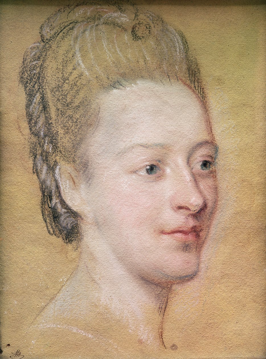 صورة لإيزابيل دي شاريير (1740-1805) بيل دي زويلين ، 1766 (باستيل على ورق) بواسطة موريس كوينتين دي لا تور