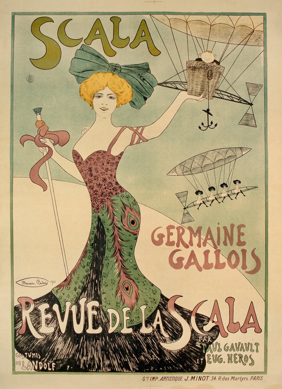 ملصق Revue de la Scala ، 1901 بواسطة موريس بيايس