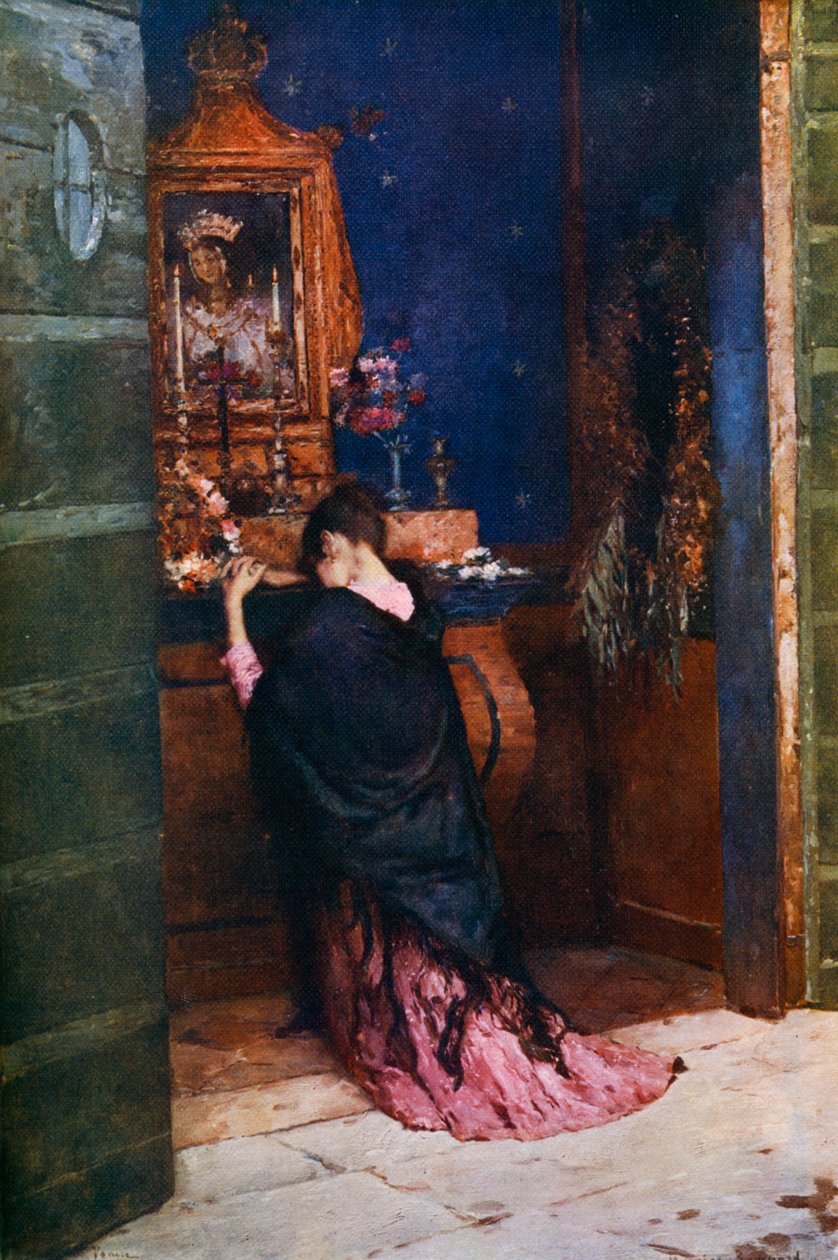 صلاة إلى مادونا ، c1877-1912 ، 1912. بواسطة موريس بومبارد