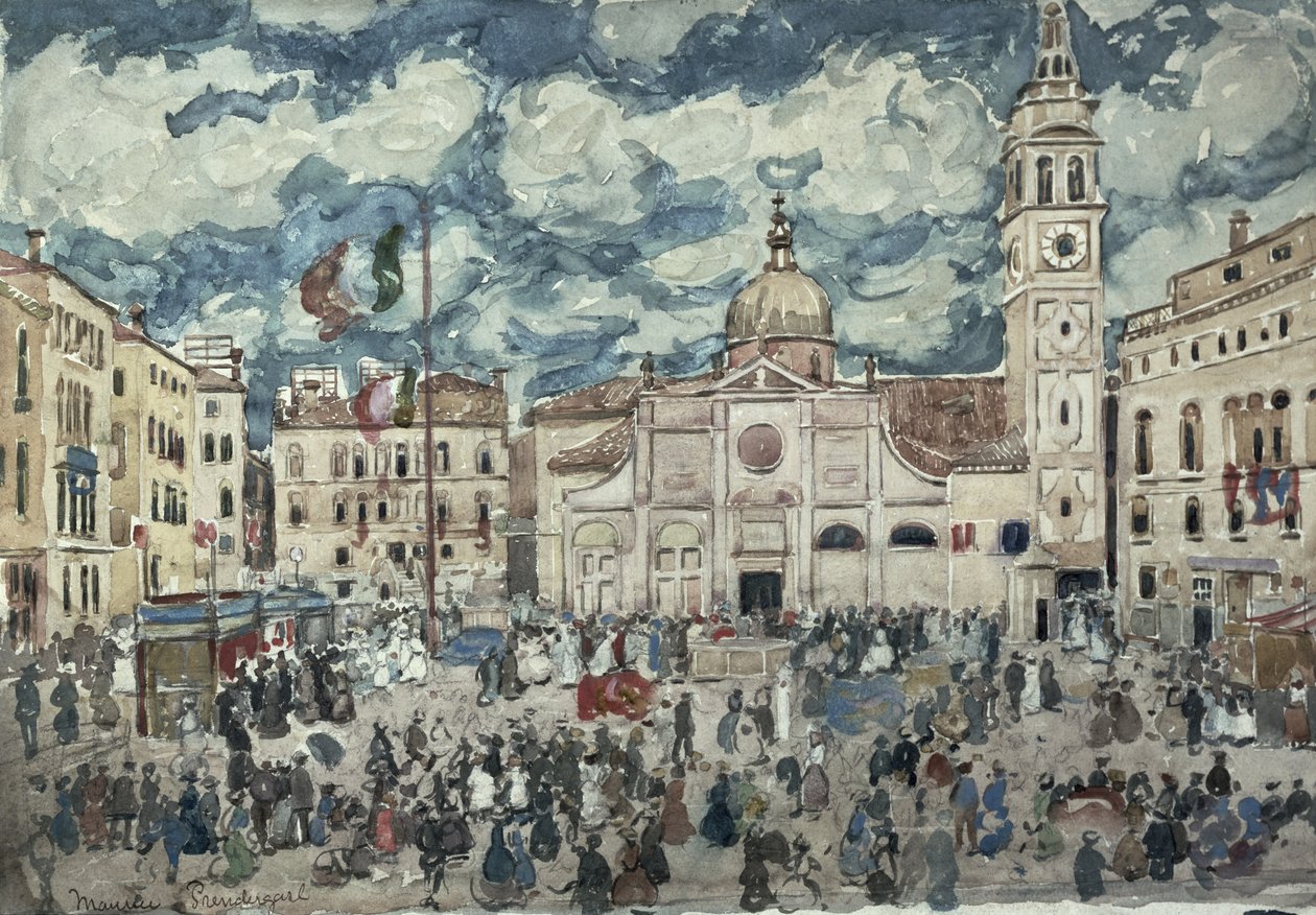 كامبو سانتا ماريا فورموزا ، البندقية ، c.1898 بواسطة موريس برازيل برندرغاست