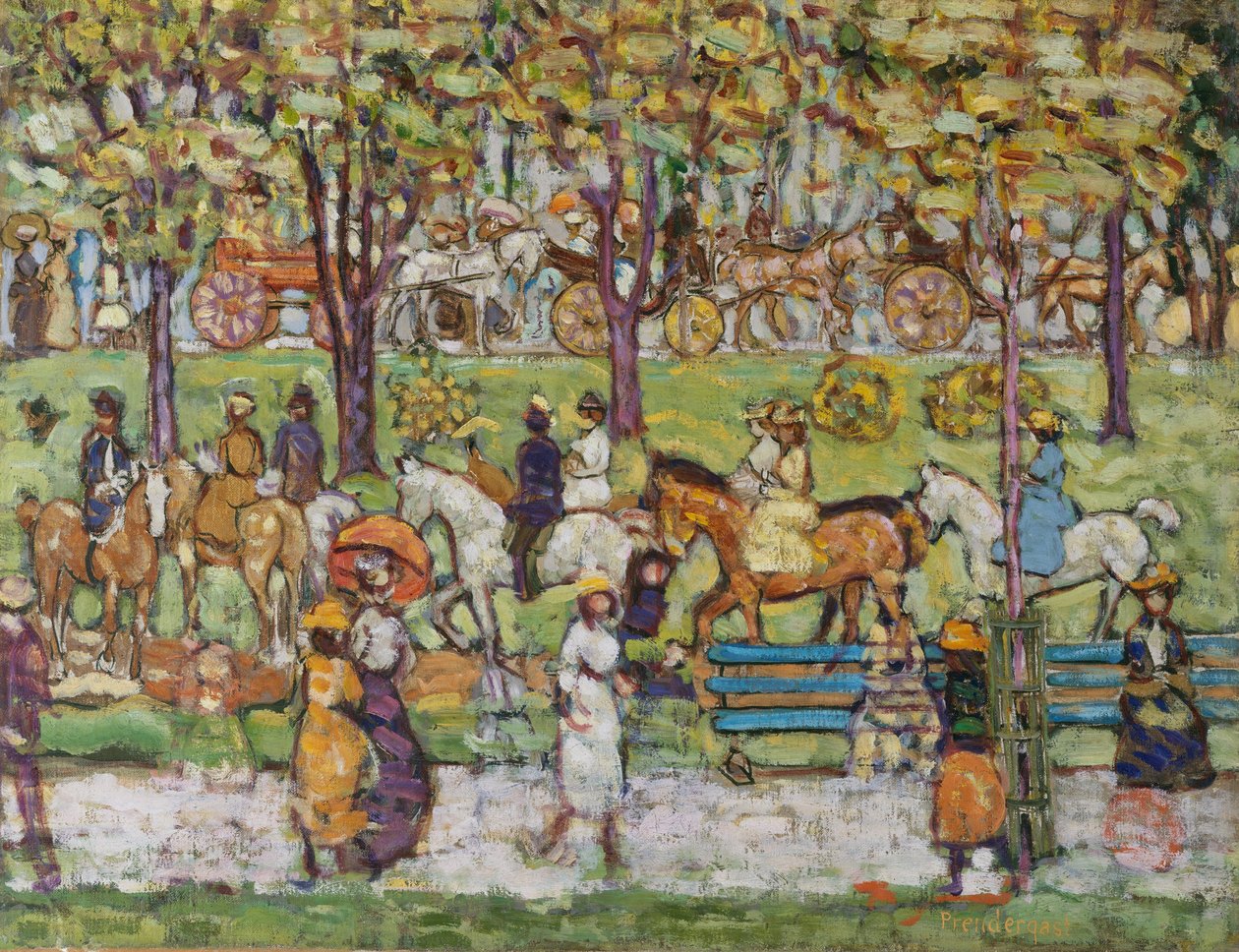 سنترال بارك ، c.1914-15 بواسطة موريس برازيل برندرغاست