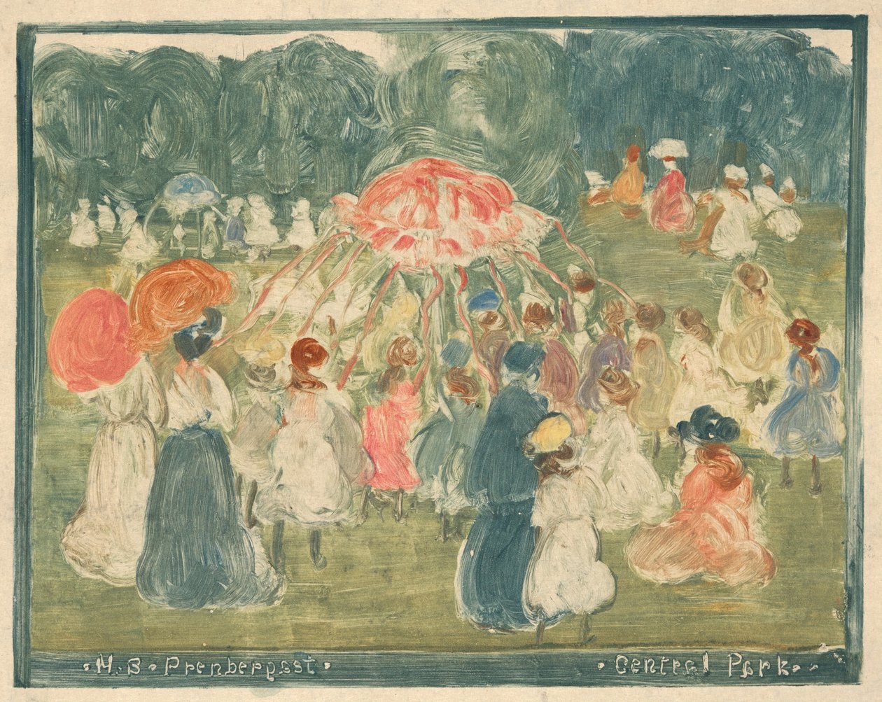 سنترال بارك ، ج. 1901. بواسطة موريس برازيل برندرغاست