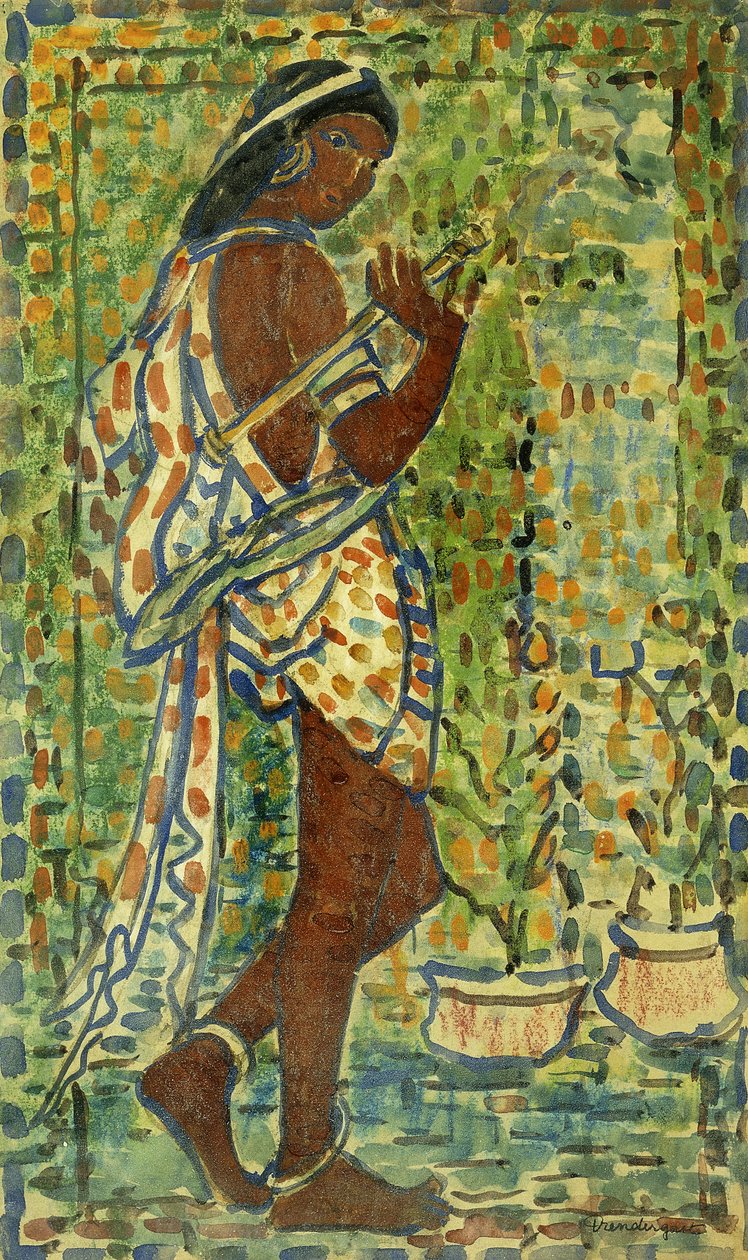 راقصة هندوسية ، c.1910-1913 بواسطة موريس برازيل برندرغاست