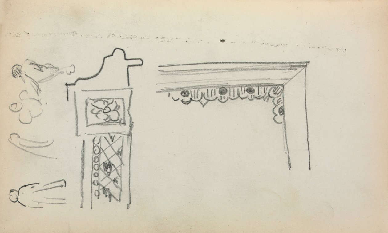 كراسة الرسم الإيطالية: التفاصيل والأشكال المعمارية صفحة 199 ، 1898-1899. بواسطة موريس برازيل برندرغاست