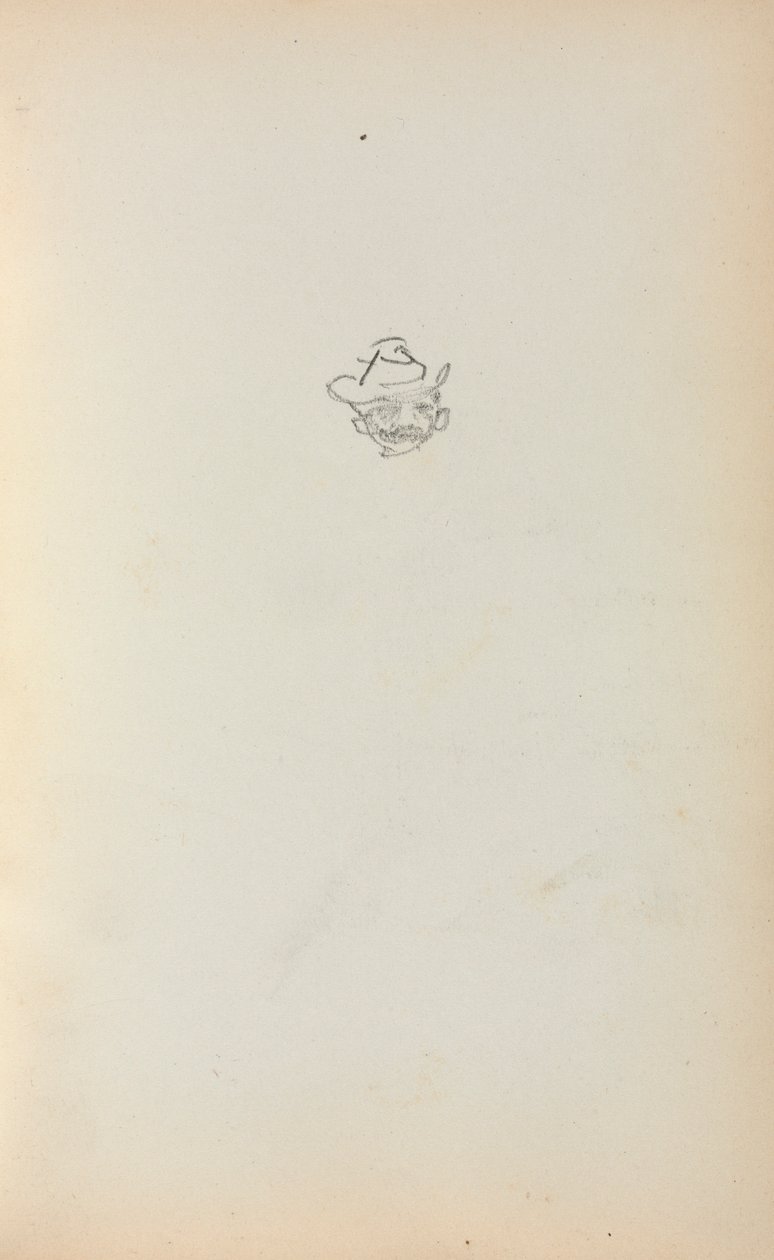 كراسة الرسم الإيطالية: رأس رجل الصفحة 223 ، 1898-1899. بواسطة موريس برازيل برندرغاست