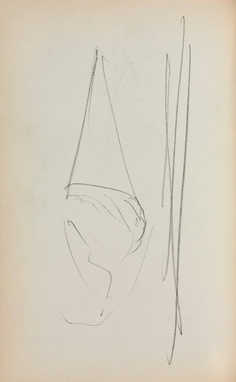 كراسة الرسم الإيطالية: صفحة الشراع 69 ، 1898-1899. بواسطة موريس برازيل برندرغاست