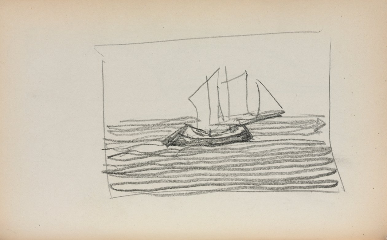 كراسة الرسم الإيطالية: الصفحة 75 ، 1898-1899. بواسطة موريس برازيل برندرغاست