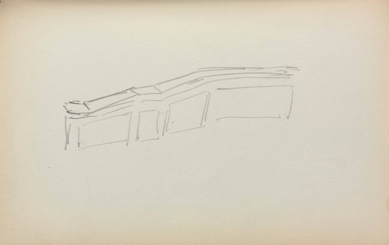 كراسة الرسم الإيطالية: المربعات والمستطيلات صفحة 59 ، 1898-1899. بواسطة موريس برازيل برندرغاست