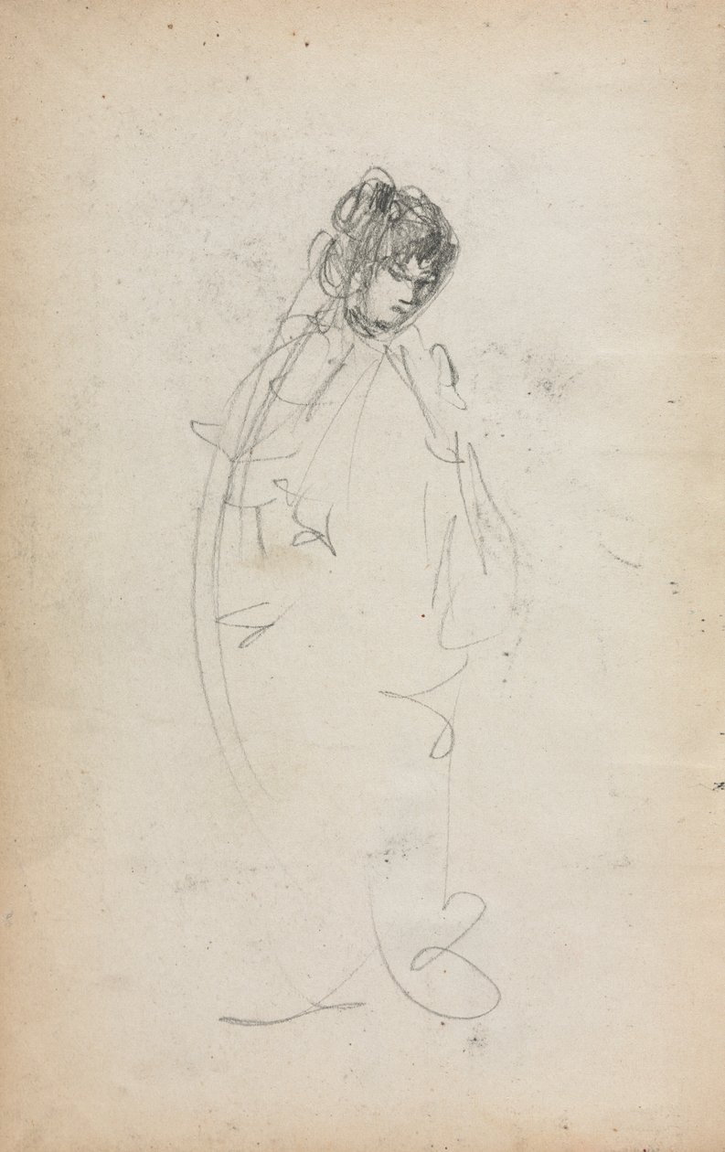 الصفحة الأولى ، 1898-1899 ، كراسة الرسم الإيطالية. بواسطة موريس برازيل برندرغاست